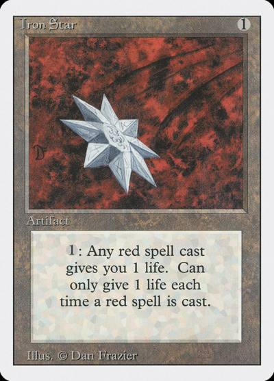 Iron Star 3ED-252 Revised Edition Magic card