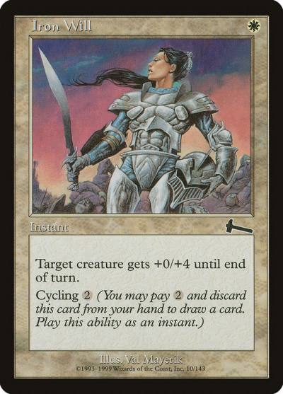 Iron Will ULG-10 Urza's Legacy Magic card