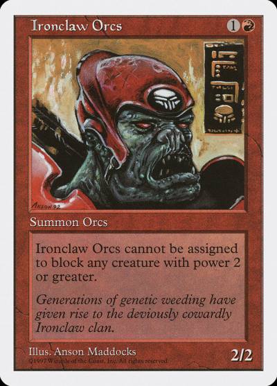 Ironclaw Orcs 5ED-245 Fifth Edition Magic card