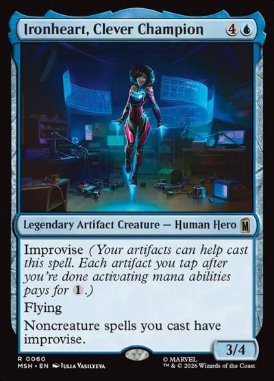 Ironheart, Clever Champion MSH-60 Marvel Super Heroes Magic card