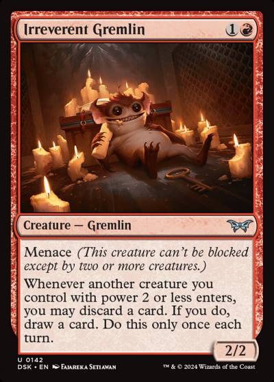 Irreverent Gremlin DSK-142 Duskmourn: House of Horror Magic card