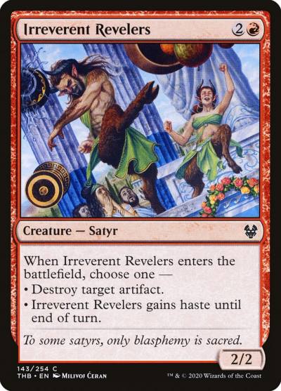 Irreverent Revelers THB-143 Theros Beyond Death Magic card