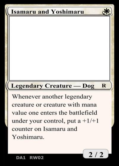 Isamaru and Yoshimaru RW02b Unknown Event Magic card