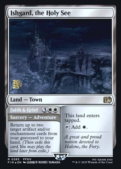 Ishgard, the Holy See // Faith & Grief PFIN-283S Final Fantasy Promos Magic card