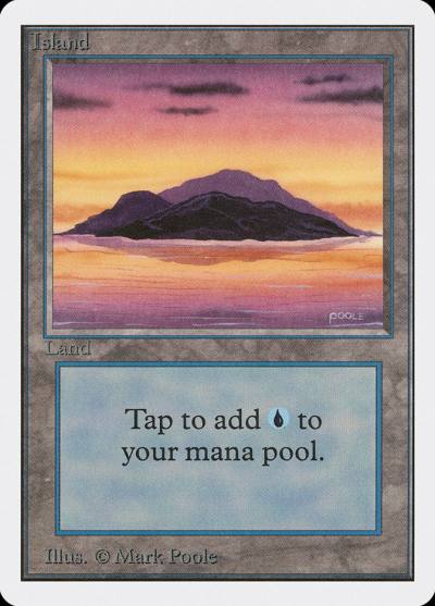 Island 2ED-291 Unlimited Edition Magic card