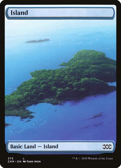 Island 2XM-375 Double Masters Magic card