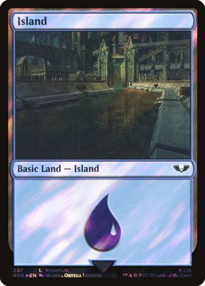 Island 40K-307STAR Warhammer 40,000 Commander Magic card