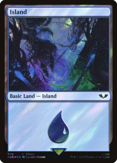 Island 40K-308STAR Warhammer 40,000 Commander Magic card