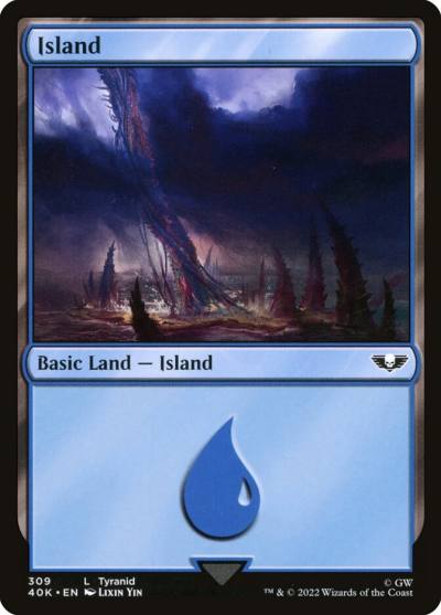 Island 40K-309 Warhammer 40,000 Commander Magic card