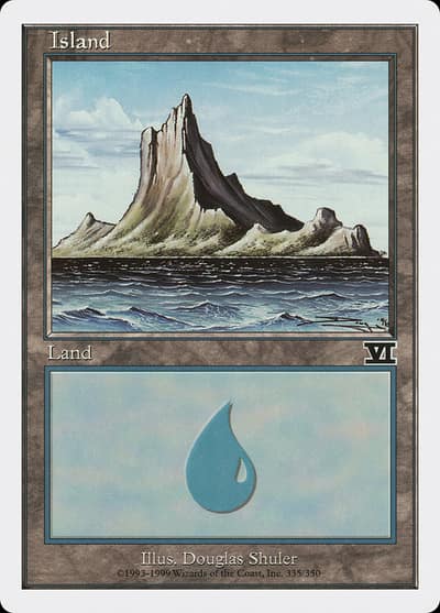 Island 6ED-335 Classic Sixth Edition Magic card