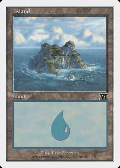 Island 6ED-338 Classic Sixth Edition Magic card
