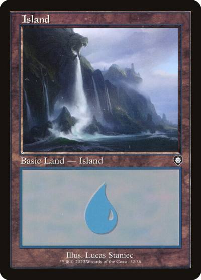 Island BRC-32 The Brothers' War Commander Magic card
