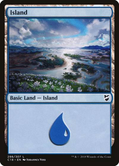 Island C18-298 Commander 2018 Magic card