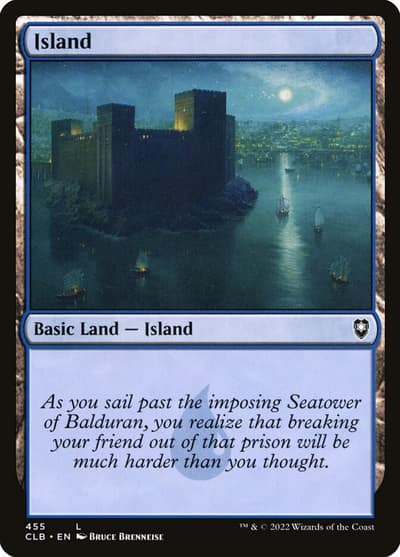 Island CLB-455 Commander Legends: Battle for Baldur's Gate Magic card