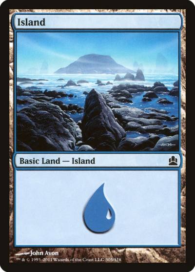 Island CMD-305 Commander 2011 Magic card