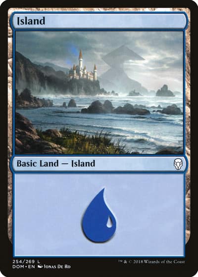 Island DOM-254 Dominaria Magic card