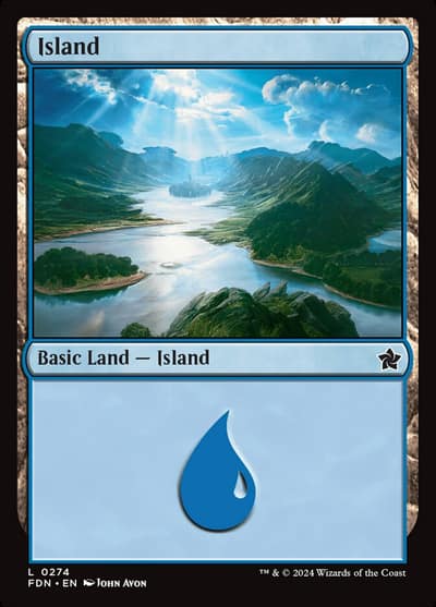 Island FDN-274 Foundations Magic card
