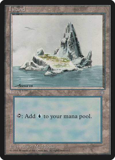 Island ICE-369 Ice Age Magic card