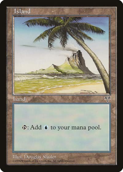 Island MIR-335 Mirage Magic card