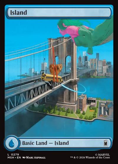 Island MSH-279 Marvel Super Heroes Magic card