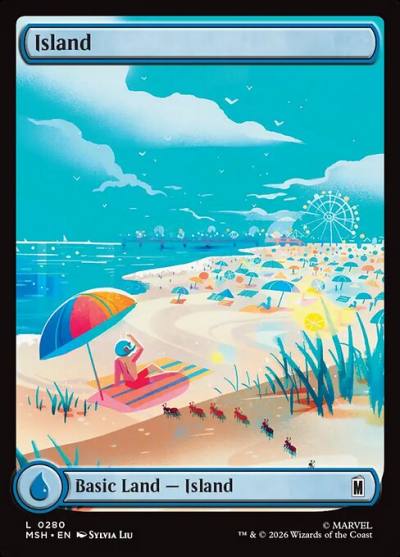Island MSH-280 Marvel Super Heroes Magic card