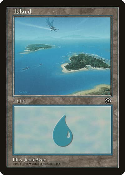 Island P02-154 Portal Second Age Magic card