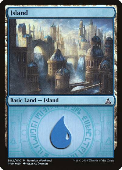 Island PRW2-B02 RNA Ravnica Weekend Magic card