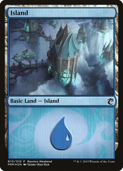 Island PRW2-B10 RNA Ravnica Weekend Magic card