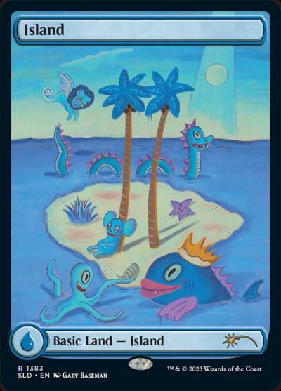 Island SLD-1383 Secret Lair Drop Magic card
