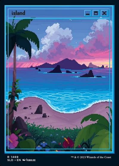 Island SLD-1469 Secret Lair Drop Magic card