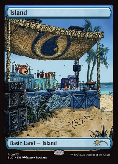 Island SLD-2077 Secret Lair Drop Magic card