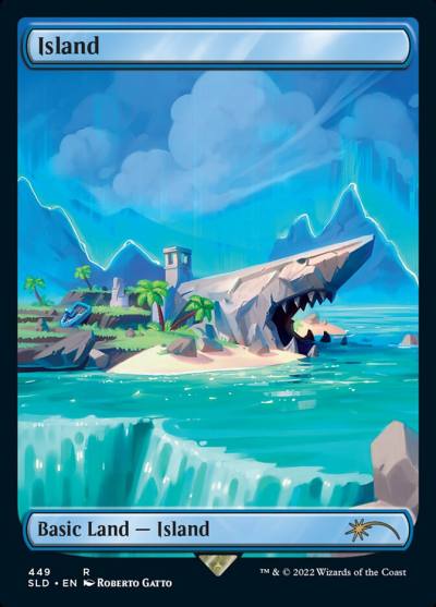 Island SLD-449 Secret Lair Drop Magic card