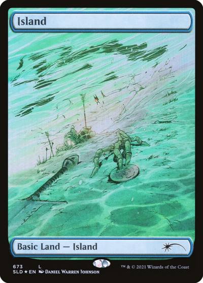 Island SLD-673 Secret Lair Drop Magic card