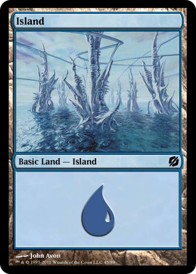Island TD2-45 Duel Decks: Mirrodin Pure vs. New Phyrexia Magic card
