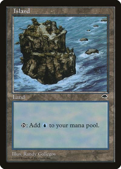 Island TMP-335 Tempest Magic card