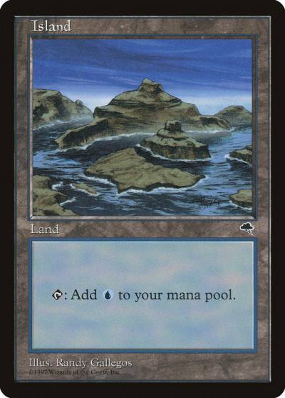 Island TMP-338 Tempest Magic card