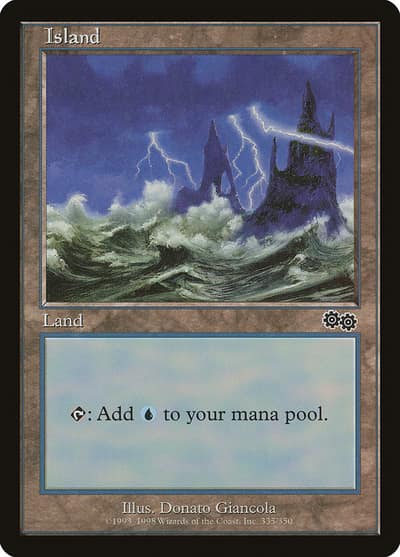 Island USG-335 Urza's Saga Magic card