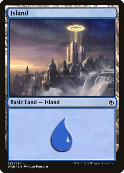 Island WAR-253 War of the Spark Magic card