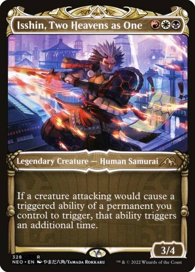 Isshin, Two Heavens as One NEO-328 Kamigawa: Neon Dynasty Magic card