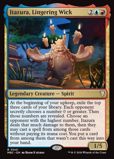 Itazura, Lingering Wick MBC-41 Mystery Booster Commander Edition Magic card