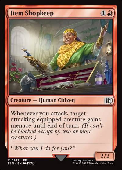 Item Shopkeep FIN-142 Final Fantasy Magic card