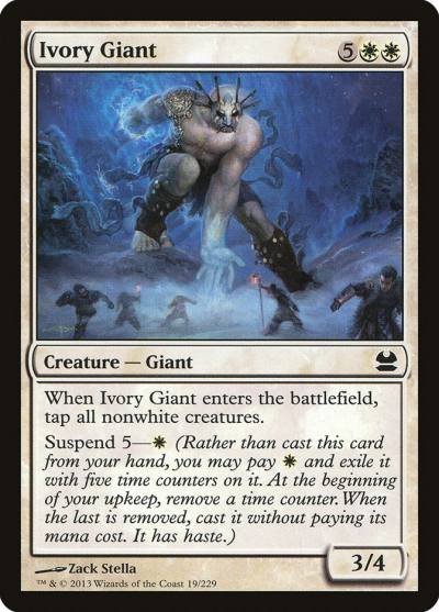 Ivory Giant MMA-19 Modern Masters Magic card