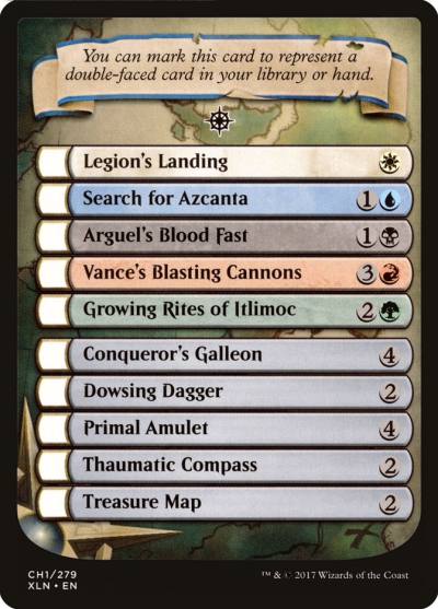 Ixalan Checklist TXLN-CH1 Ixalan Tokens Magic card