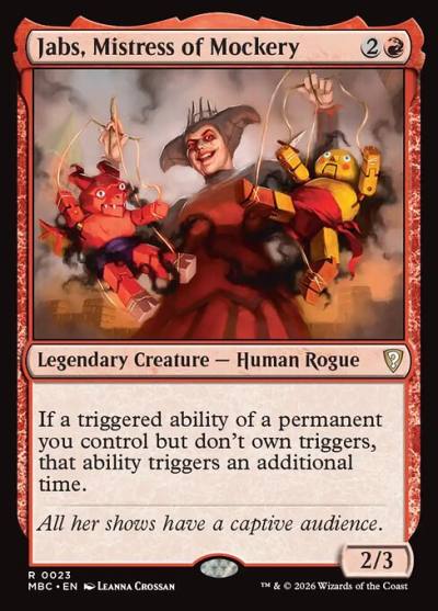 Jabs, Mistress of Mockery MBC-23 Mystery Booster Commander Edition Magic card
