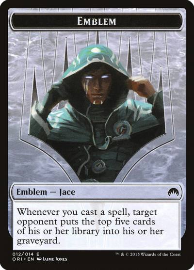 Jace, Telepath Unbound Emblem TORI-12 Magic Origins Tokens Magic card