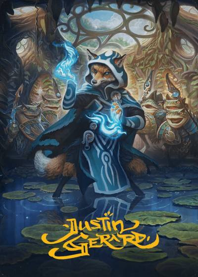 Jace, the Mind Sculptor // Jace, the Mind Sculptor ABLB-49 Bloomburrow Art Series Magic card