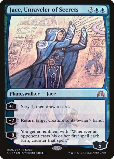 Jace, Unraveler of Secrets PS17-69 San Diego Comic-Con 2017 Magic card