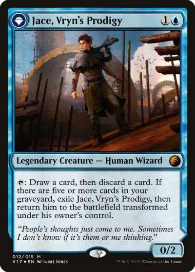 Jace, Vryn's Prodigy // Jace, Telepath Unbound V17-12 From the Vault: Transform Magic card