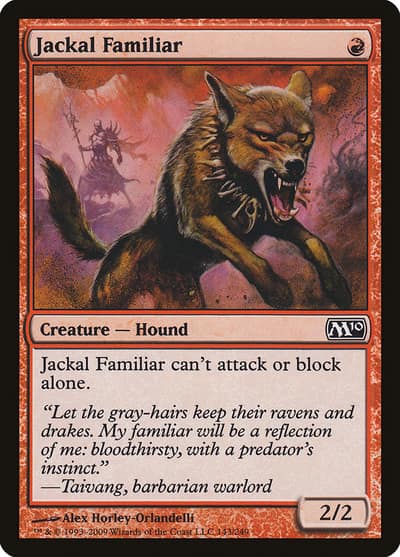 Jackal Familiar M10-143 Magic 2010 Magic card