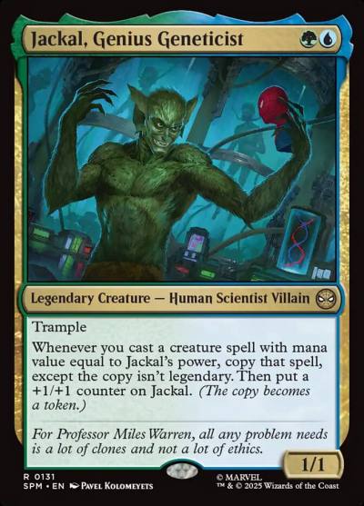 Jackal, Genius Geneticist SPM-131 Marvel's Spider-Man Magic card